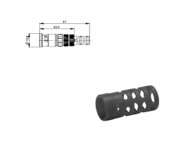BNC EasyGrip Kabelstecker Crimp