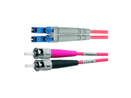 Stecker-Bauformen: 1. Seite 2xST, 2. Seite LC Duplex