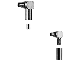MMCX-Kabelwinkelstecker Crimp