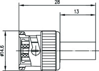 R-BNC Stecker Reverse Cr G1 (RG-58C/U) (Telegärtner J01000R0000)