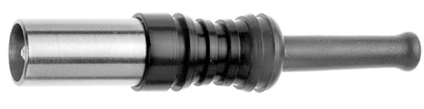 4/13 Kabelstecker Cr schwarz G29 (0.45L/1.4) (Telegärtner J01080A0007)