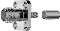 SMA-Einbaubuchse mit Flansch Au G7 (RG-316/U)...