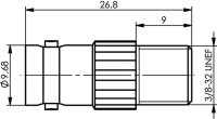 Adapter BNC-F (F-F) (Telegärtner J01008A0021)