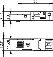 STX RJ45 Steckereinsatz, feldkonf. AWG22-26 Cat.6 Class...