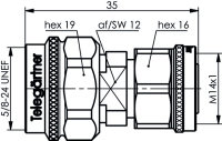 Adapter N - 2.2-5 Push-Pull, 50 Ohm (m-m)...