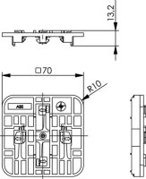 Hutschienenadapter für Aufputz-Set (Telegärtner...