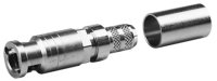 Mini HD-BNC-Kabelstecker G4 (RG-179B/U); Cr/Cr; 75 Ohm...