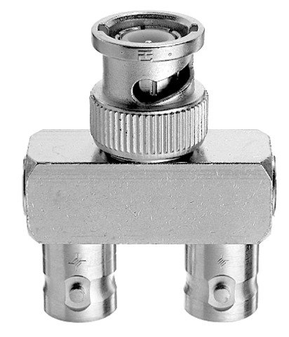 BNC-Y-Adapter 50 Ohm (F-M-F) (Telegärtner J01004A0009)