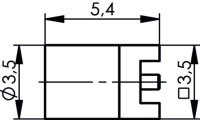 MMCX-Buchse für LTP 50 Ohm IN SMT (Telegärtner...