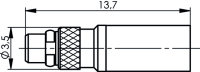 MMCX-Kabelstecker Cr/Cr 50 Ohm G7 (RG-316/U)...