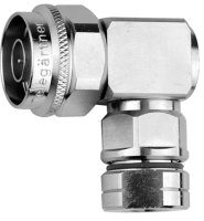 N-Kabelwinkelstecker kurz Ag/TA 50 Ohm G20 (1/4"...