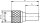 MINI-UHF Kabelstecker Cr/Cr RG-174/U, RG-188A/U, RG-316/U502 (Telegärtner J01045F0003)