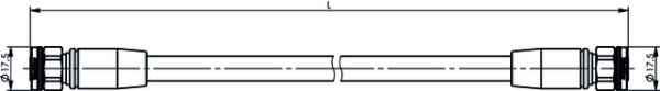 2.2-5 Jumper-Kabel 3/8" Flex, IP67 L=3.0m, mS-mS, G57 (3/8" Flex), JMPR/30EET (Telegärtner L00012Q0175)