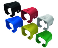 Farbmarkierungsclip rot RAL 3018 für umspritzte RJ45...
