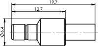 SMB-Kabelstecker Cr/Cr Au RG-174/U;-188A/U;-316/U 406...