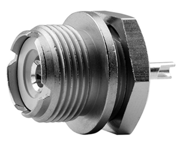 UHF-Einbaubuchse löt Einbau von vorne (Telegärtner J01041C0001)