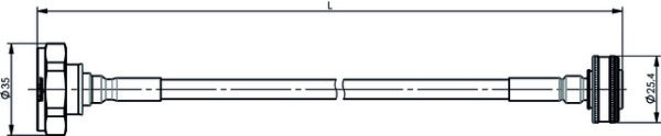 7-16 auf 4.3-10 (Push Pull Type) Jumper Kabel 1/4" IP67 Stecker-Stecker (Telegärtner L00012Q0160)