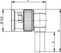 BNC-Kabelwinkelstecker Lt/Cr G2 (RG-59B/U)...