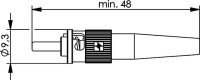 ST STECKER SINGLEMODE KERAMIK/MET., F. KABELMONT....