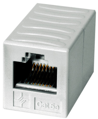 AMJ-Kupplung K Cat.6A isoliert RJ45 (f-f), alpinweiß, 4er Pack (Telegärtner J00029A0062)