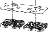 Kabelkanal -Befestigungsset für Micro - Spleissbox...