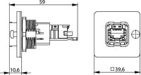 STX V14 RJ45 Zentralverschr.-Flanschset RJ45 Modul A...