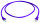 Patchkabel S/FTP Cat.6A (ISO/IEC), 0,25m MP8 FS500, LSZH, lila, 1:1 (Telegärtner L00000A0237)