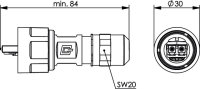 STX V1 LC-D Steckerset MM M m. Knickschutz...