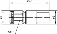 Adapter SMA-SMB (M-F) 50 Ohm (Telegärtner J01155A0031)