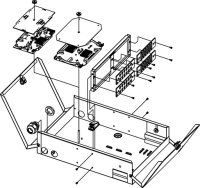 Modularer LWL Wandverteiler 390x260x100 mm, RAL 7035 (Telegärtner H02050A0295)
