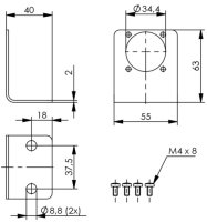 TOC Montagewinkel Spurbreite 37,5mm für...