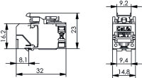AMJ-SL Modul Cat.6A (tiefgest.n.ISO/IEC) T568B, VE =...