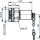 N-Abschlusswiderstand 50 Ohm m. Kette (M) 1 Watt, 6 GHz (Telegärtner J01026B0012)