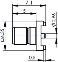 SMB LTP-Stecker in SMT AU (Telegärtner J01160A0421)