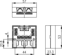VAD 8/8 AP Compact-S Klasse EA 500 geschirmt,...