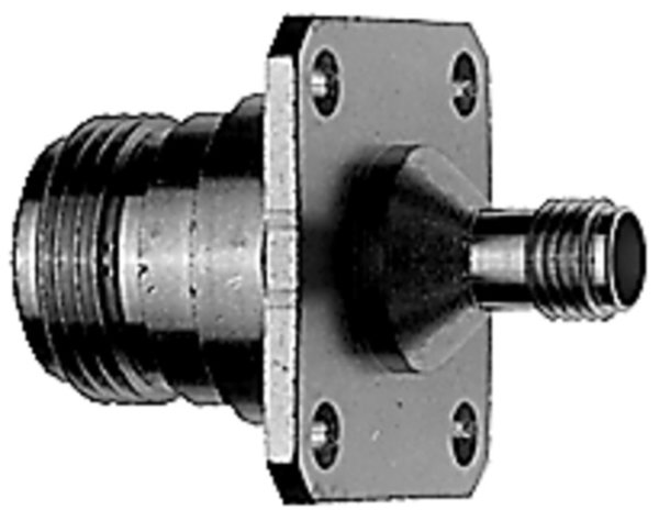 Einbauadapter N-SMA (F-F), 50 Ohm, mit Flansch längs- und einbaudicht IP68 (Telegärtner J01027B0008)