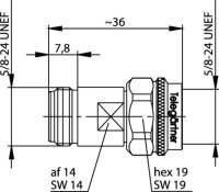N-Kupplung / Port Saver, 50 Ohm (m-f), 11 GHz...