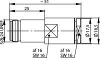 N-Kabelbuchse 50 Ohm, IP67 Low Loss 400 Kabel,...