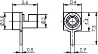 KABELWINKELANSCHLUSS für LTP, Cr, 1-pin, Sn G7...