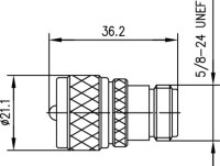 Adapter UHF-N (M-F) UG 83 B/U (NI) (Telegärtner...