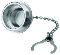 TOC Steckerschutzkappe IP68 Messing vernickelt, mit...