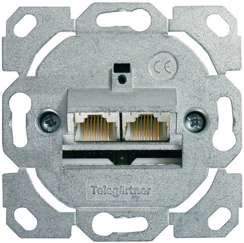 AMJ45 8/8 K UP/0 ohne Zentralplatte Cat.6A (tiefgestellt n. ISO/IEC) (Telegärtner J00020A0502)