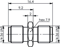2.92mm Präzisionsadapter (f-f), 40 GHz...