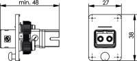 STX V4 Flanschset SC-RJ/2SC Kupplung SM (Telegärtner...