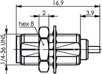 SMA-Einbaubuchse Au 50 Ohm 608 (Telegärtner...