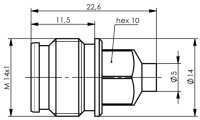 2.2-5 Kabelbuchse G11 (UT-85) (Telegärtner J01461A0008)