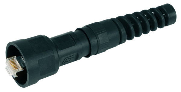 STX V1 RJ45 Steckerset AWG24-27 Cat.6A (ISO) BP m. Knickschutz (Telegärtner J80026A0010)