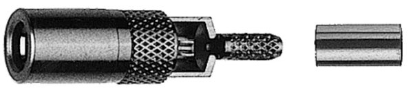 SSMB-Kabelbuchse Cr Au RG-178B/U, RG-196A/U (Telegärtner J01191A0001)