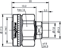 2.2-5 Kabelstecker, Push Pull Type, löt/löt, G9...