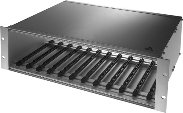 LWL-Baugruppenträger, 3HE, 84TE inkl. Modulführungsschienen (Telegärtner H02032A0030)
